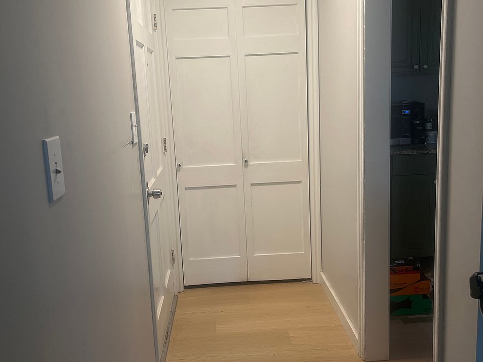 Front entryway, featuring coat closet or storage.