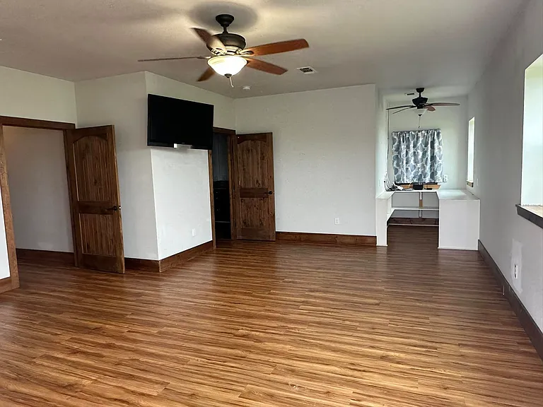 Primary bedroom with office nook