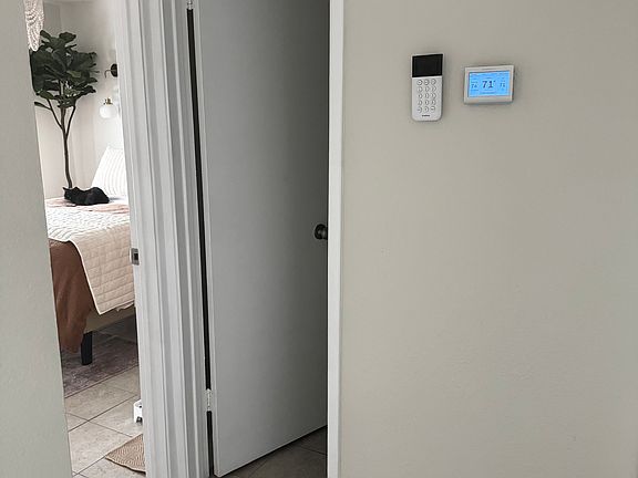Bathroom entry and bedroom