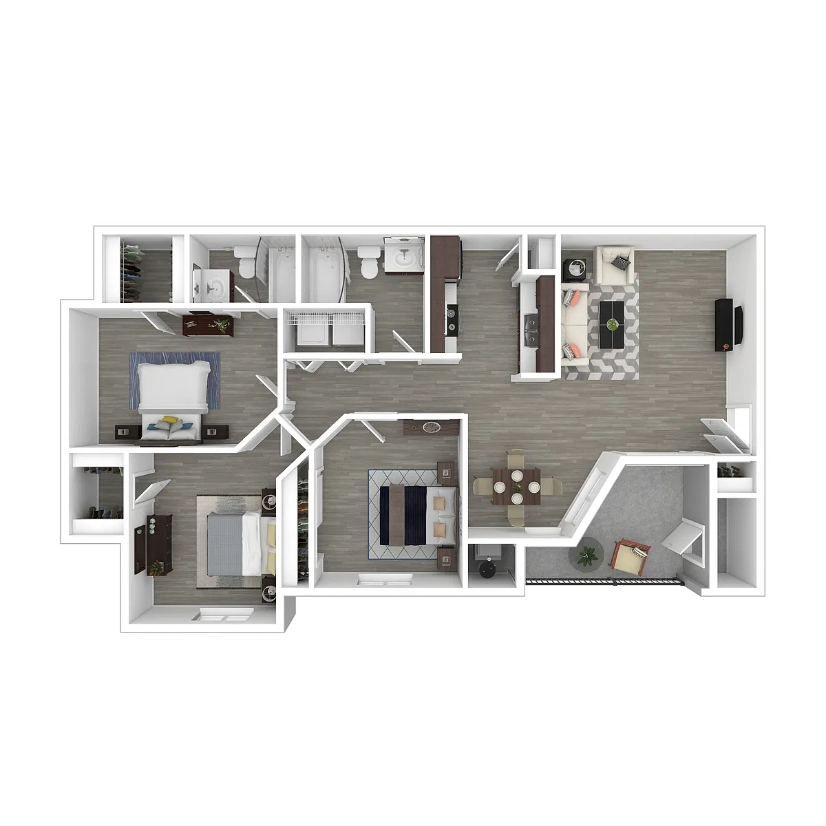 Floor plan 3X2-1033