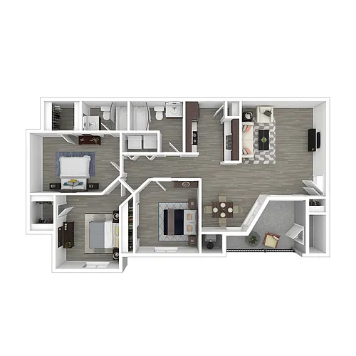 Floor plan 3x2-1033-UPGRADED