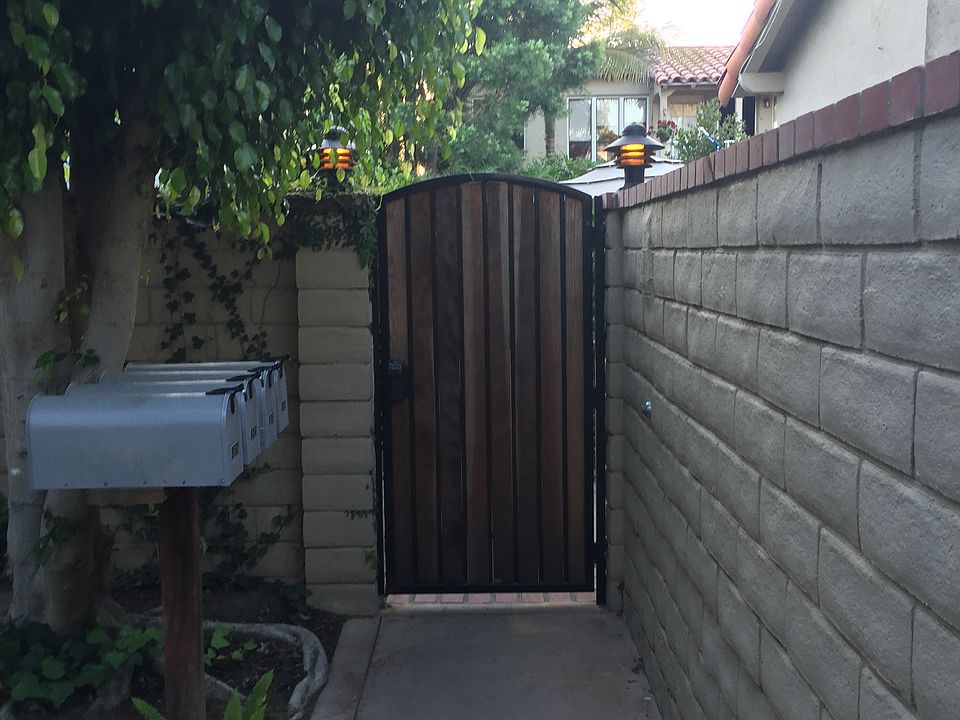 Front gate. Keyless entry