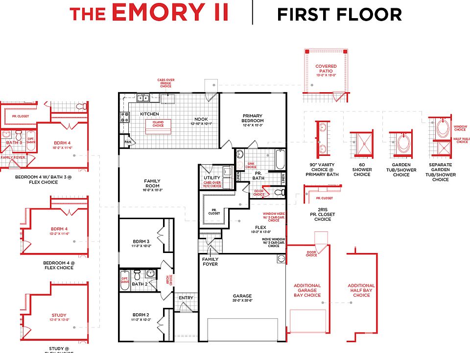 Emory II Plan, Palmilla Springs 50s Sales Phase 2, Fort Worth, TX 76108