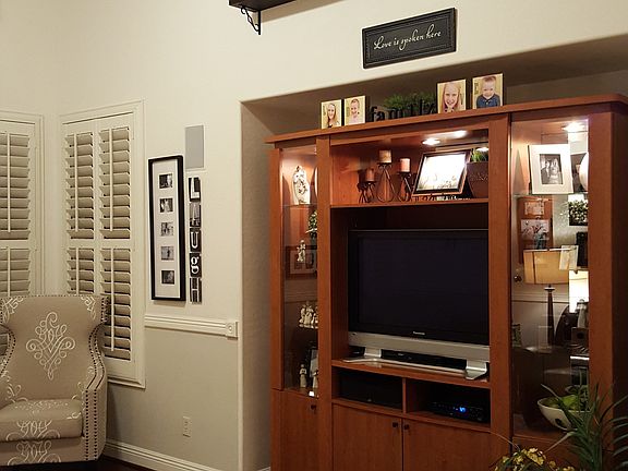Family Room with Vaulted Ceiling