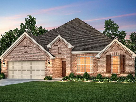 The Kennedale, a 2-story home shown with Exterior A