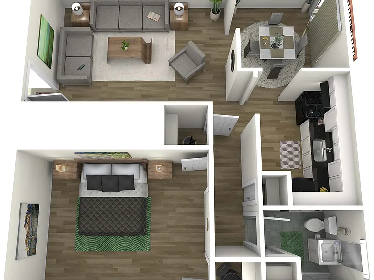 1 Bed 1 Bath