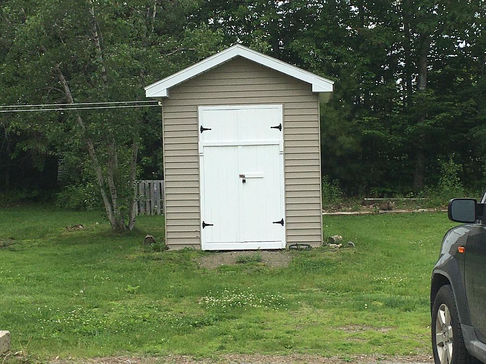 Shed is 8ft x 8ft. You supply your own lock if you wish.