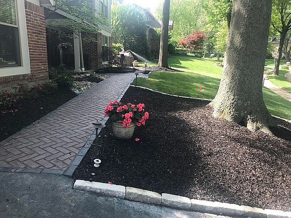 Brick hardscaping