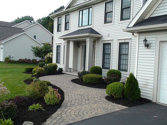 Stunning cobblestone walkway
