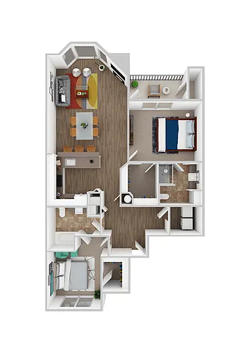 Floor plan 2x2L