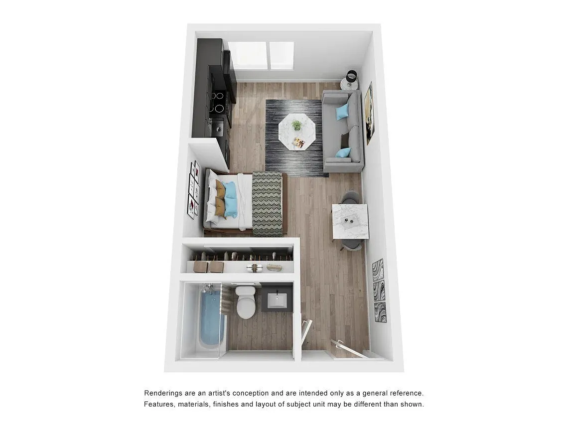 Floor plan Studio A