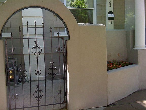 gate into front entrance