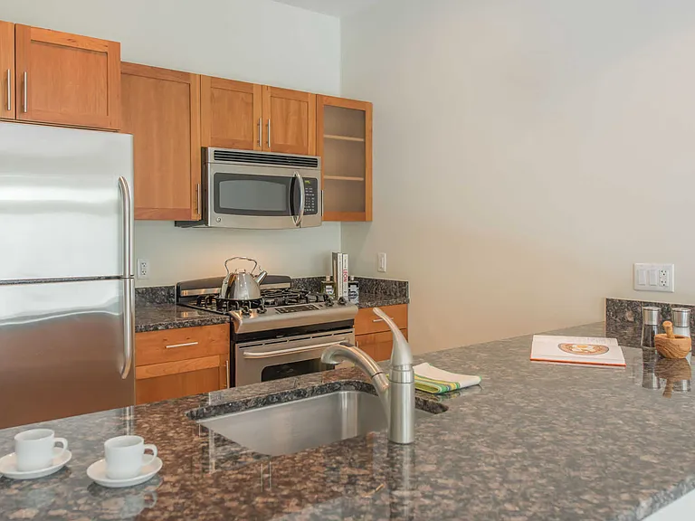 Asteria Kitchen with Stainless Steel Appliances