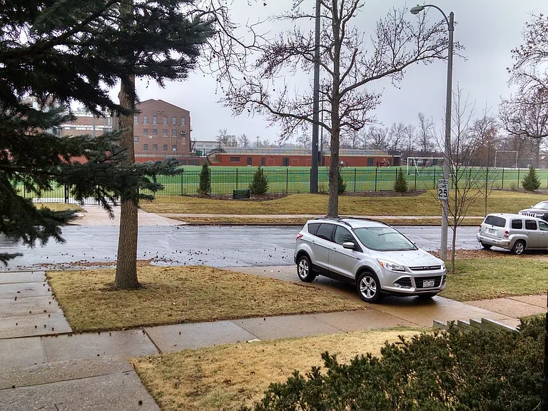 Looking out from front porch