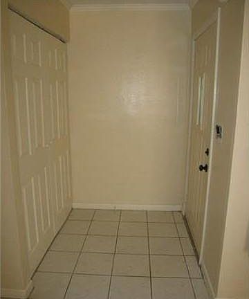 Entry door and closet