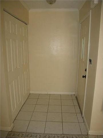 Entry door and closet
