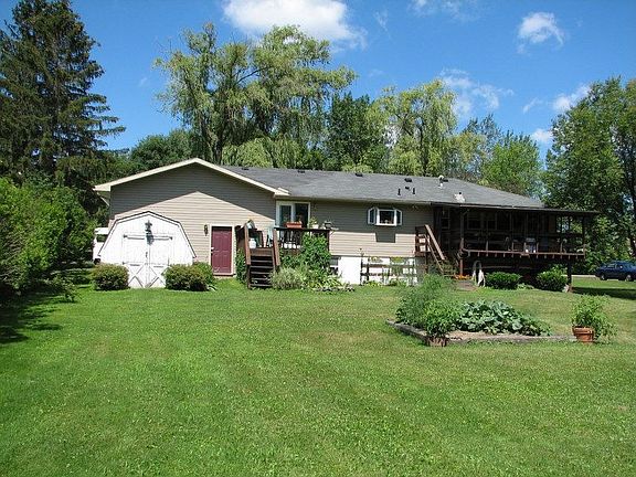 back view of open deck off kitchen