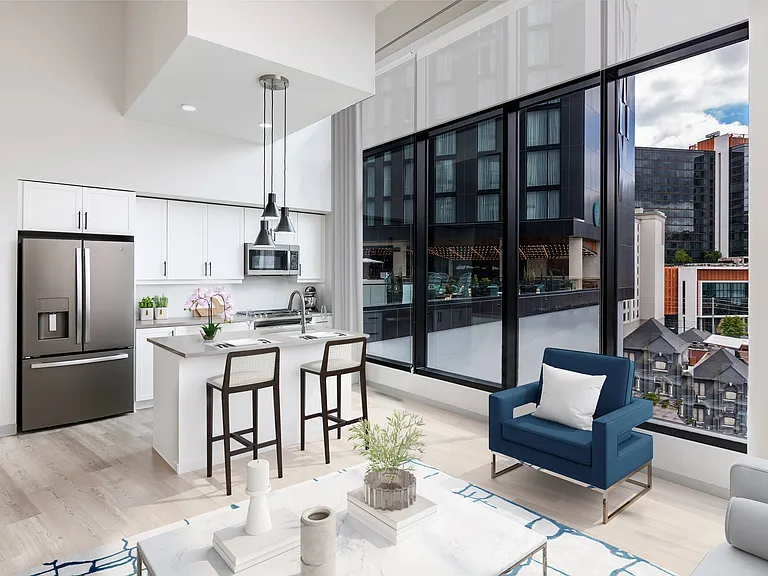 Expansive Floor-to-Ceiling Windows