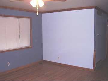 Large living room. Living room and bedrooms have hardwood floors