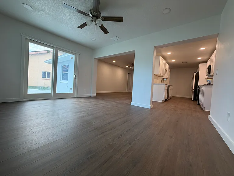 Open Living and Dining Area