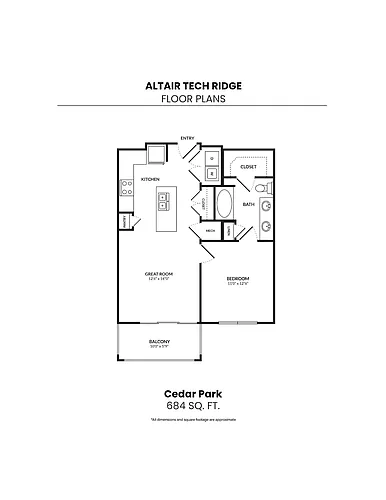 Floor plan Cedar Park