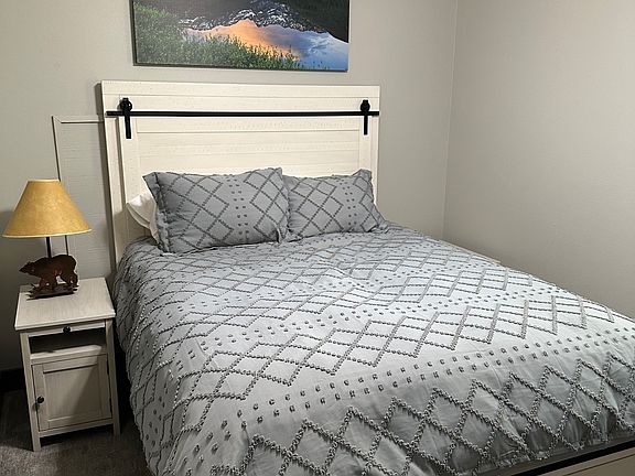 A bedroom downstairs