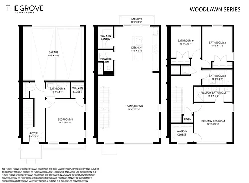 Floor plan Woodlawn Series