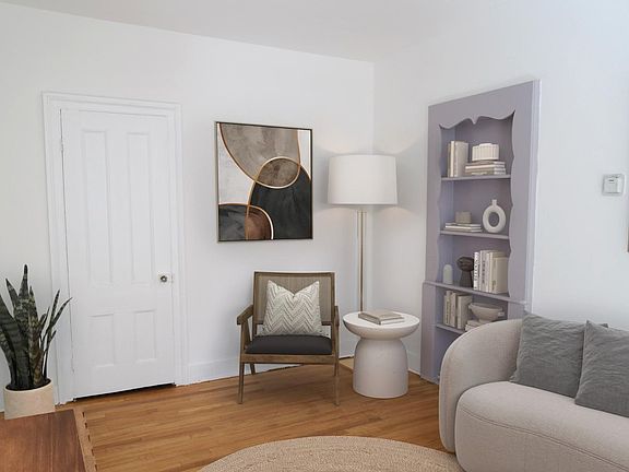 Living Room with small closet