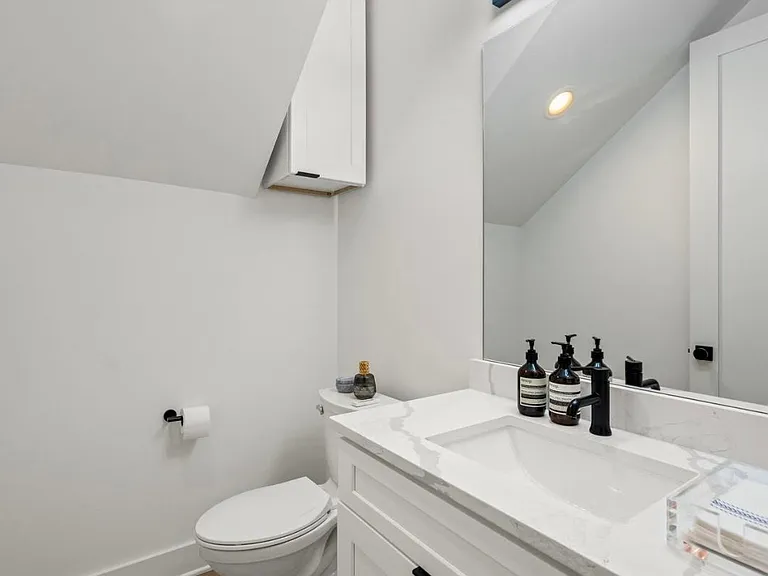 Half bath off kitchen