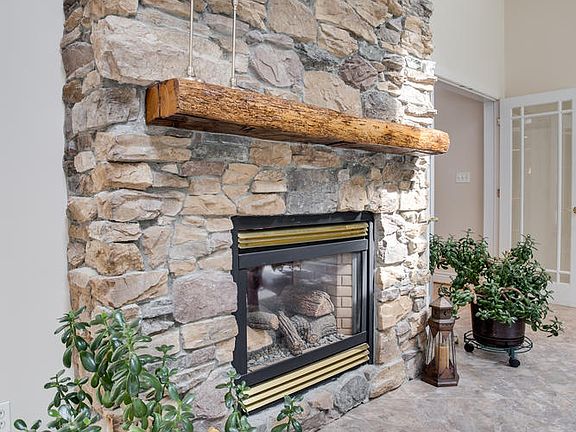 Gas Double Sided Fireplace