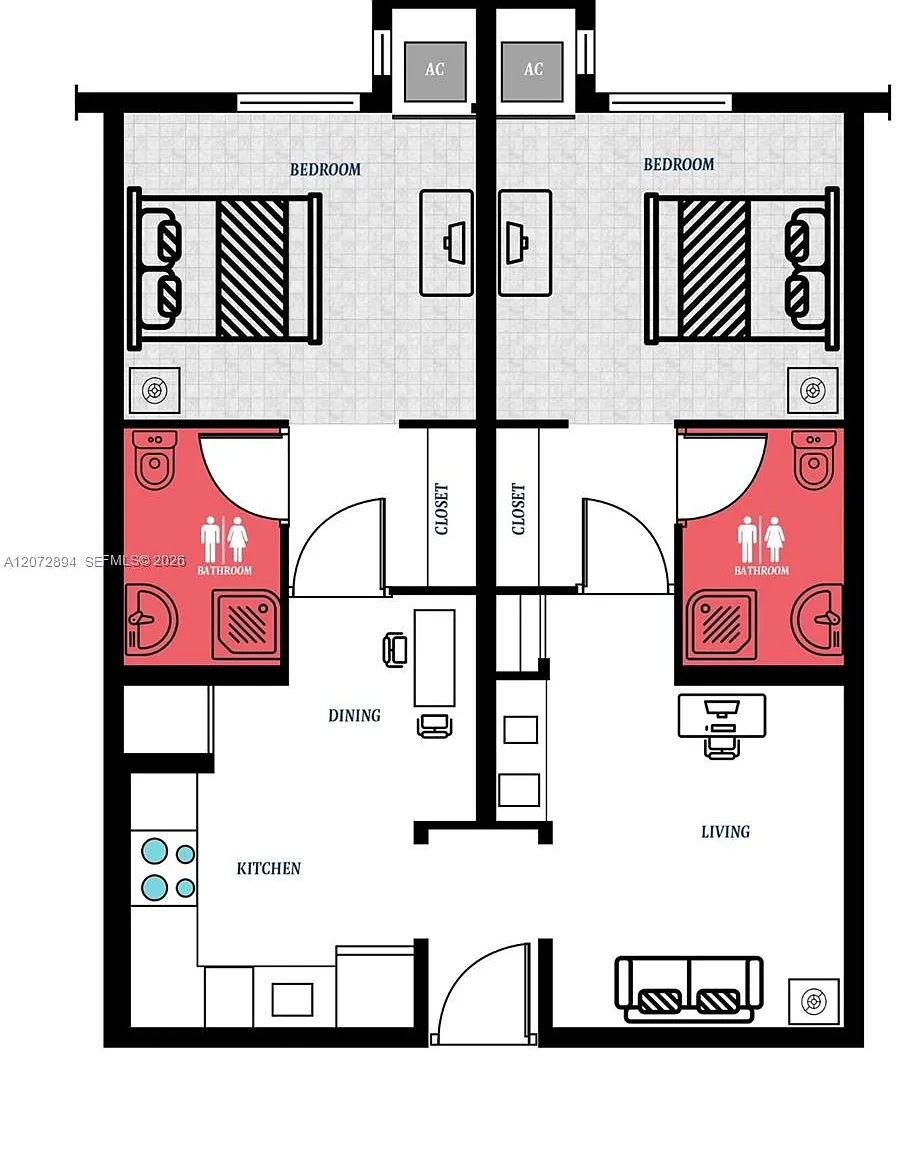 2 bed, 2.0 bath, $2,575 — Photo 3