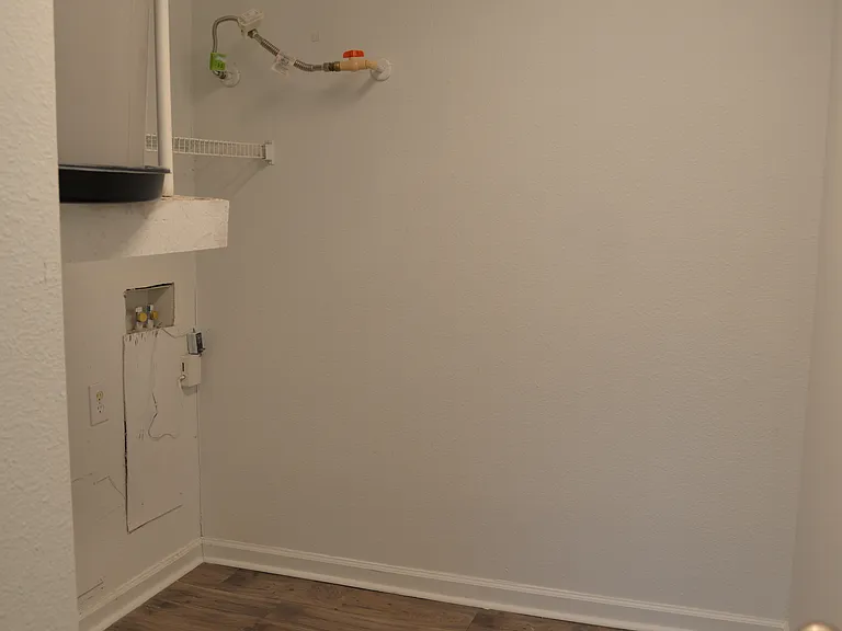 In-unit washer and dryer hookups for added convenience
