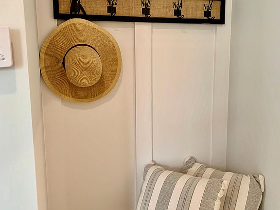 storage nook at garage entry way.
