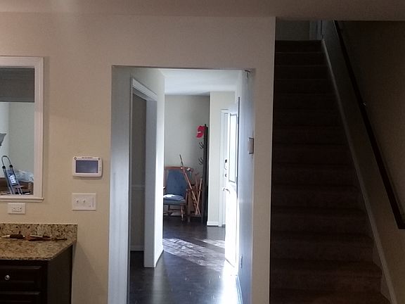 view from kitchen to front door