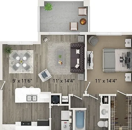 A1 1 bedroom 1 bathroom 738 square feet A1 1 bedroom 1 bathroom 738 square feet