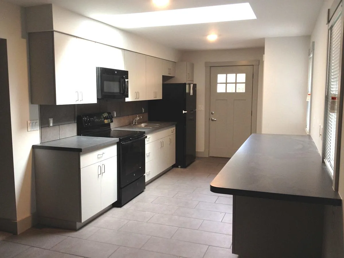 Kitchen with skylight