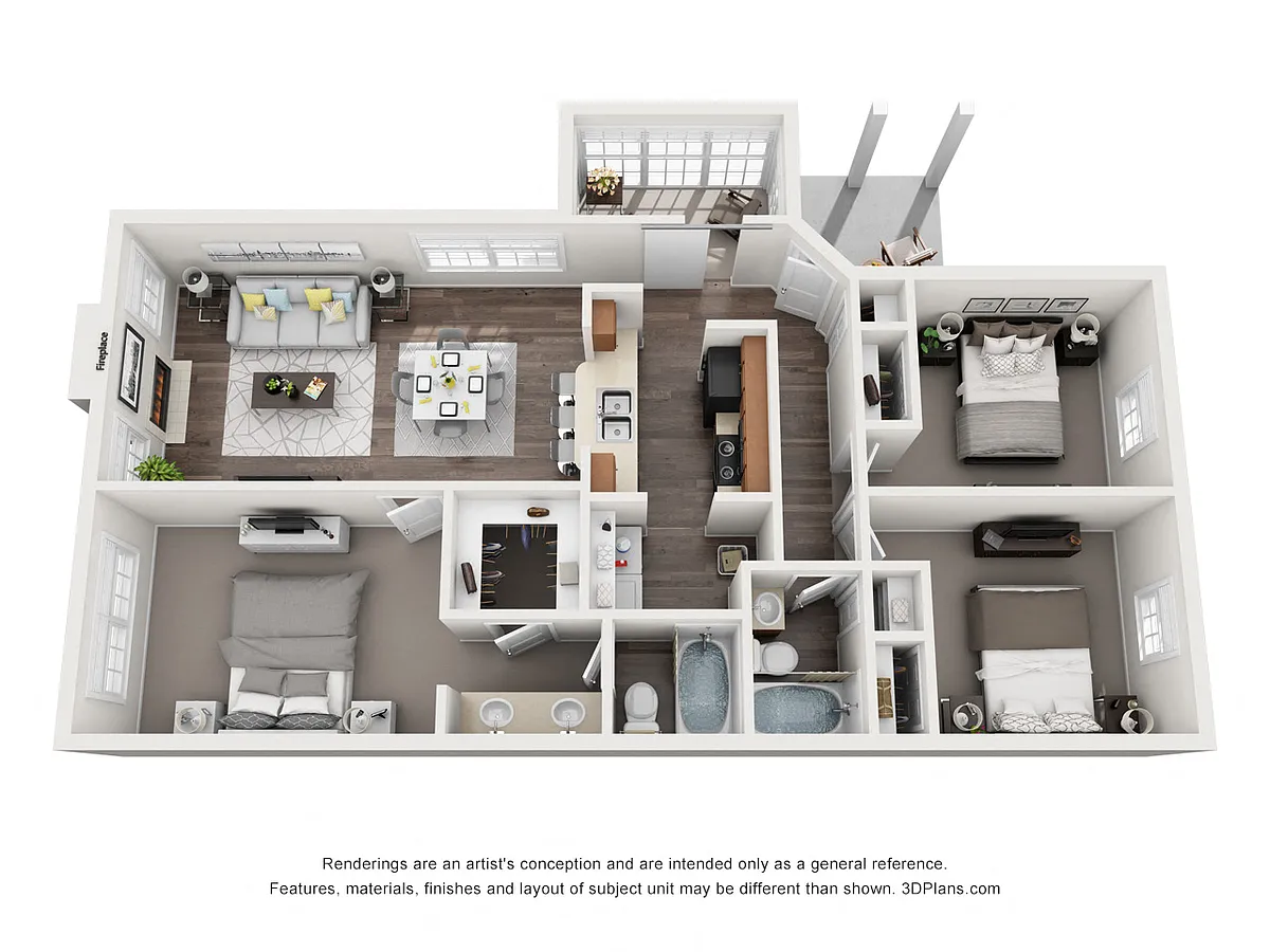 Floor plan C1 - Cypress