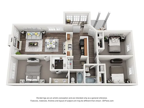Floor plan C1 - Cypress