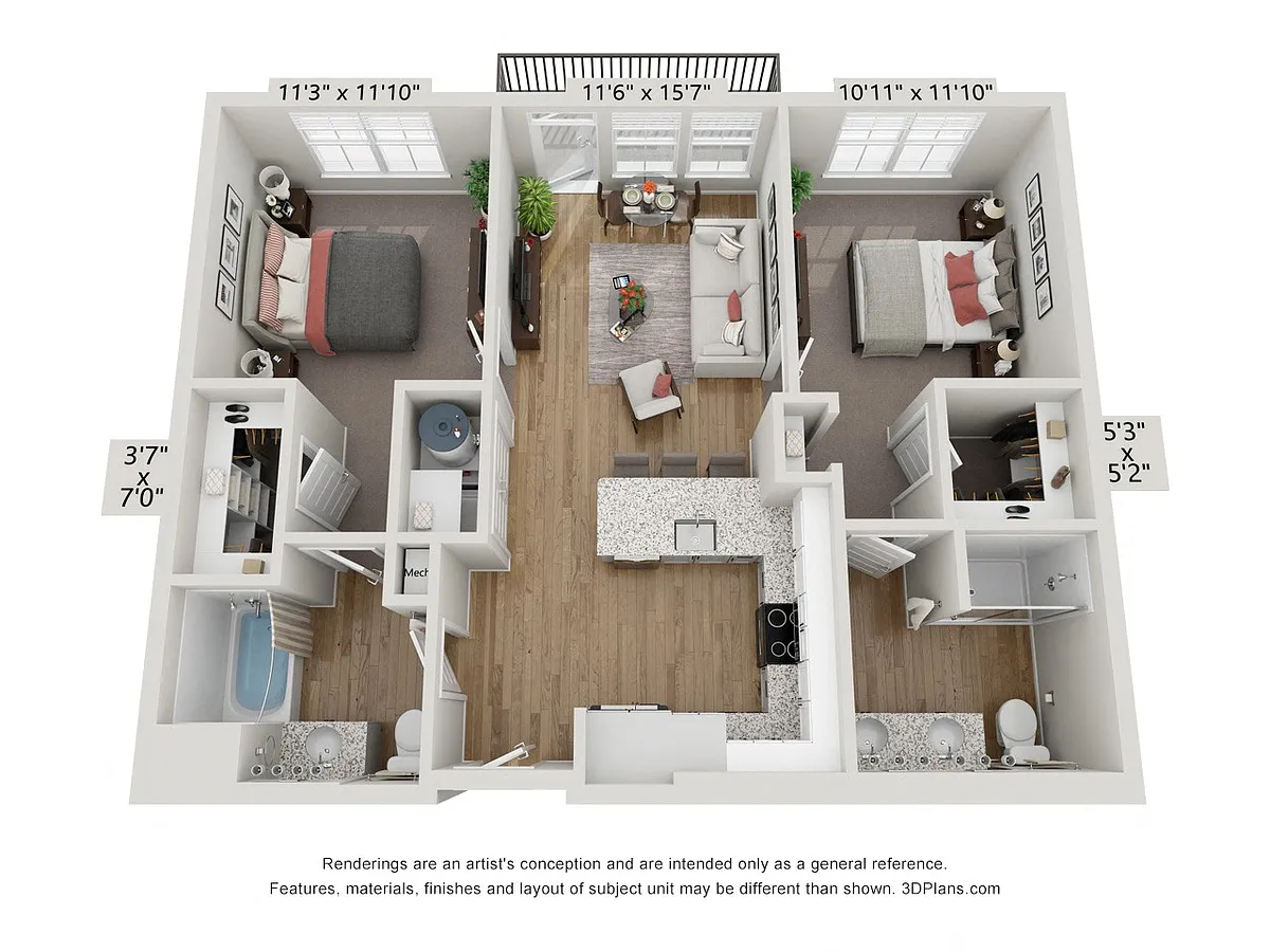 Floor plan B1 - Lagoon