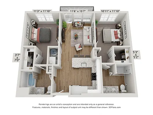 Floor plan B1 - Lagoon