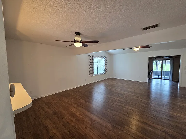 Spacious living and dining room.