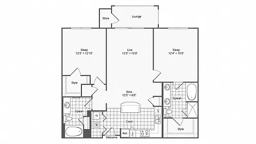 Floor plan B1