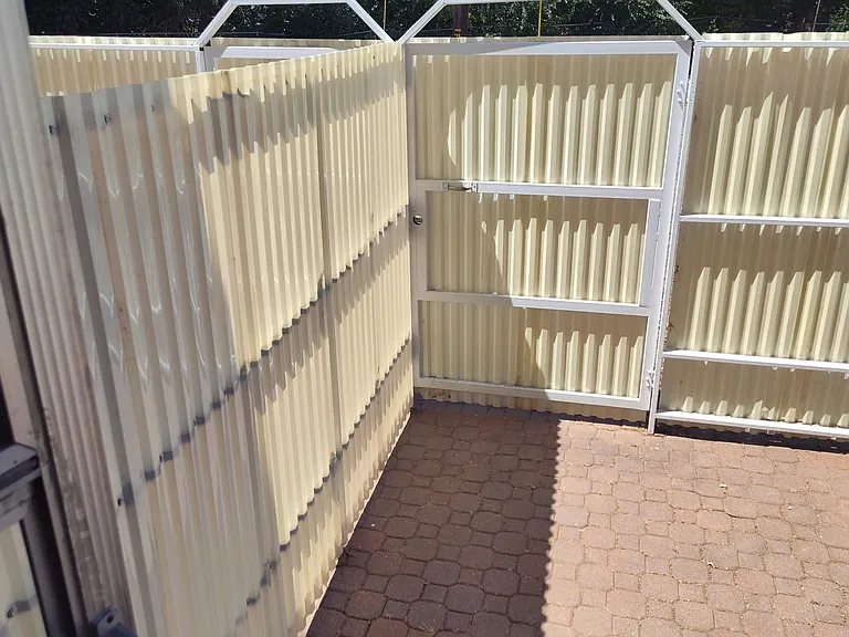 This is your new Patio. Add a sun cover and a BBQ grill and enjoy life.