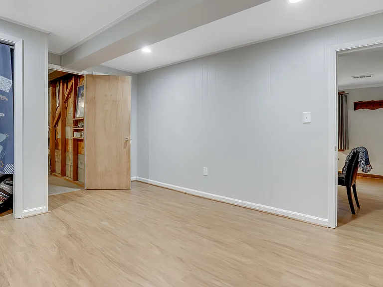 Extra room in basement for storage, office, flex space, etc.