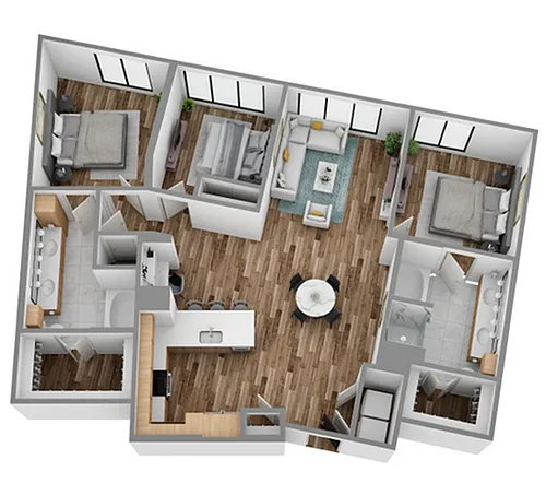 Floor plan Q