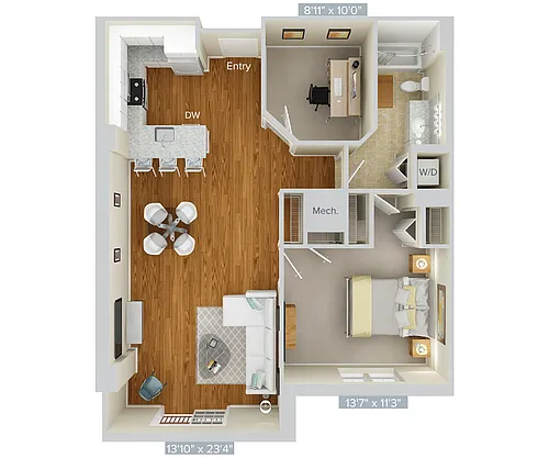 Floor plan A17D-916-tow