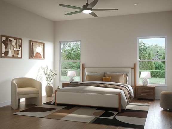 Easton DSLD Homes Floorplan Primary Bedroom Rendering