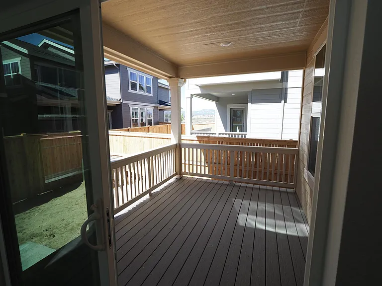 Large covered patio