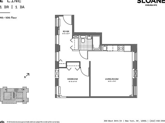 2nd image of 360 W 34th St APT 9E