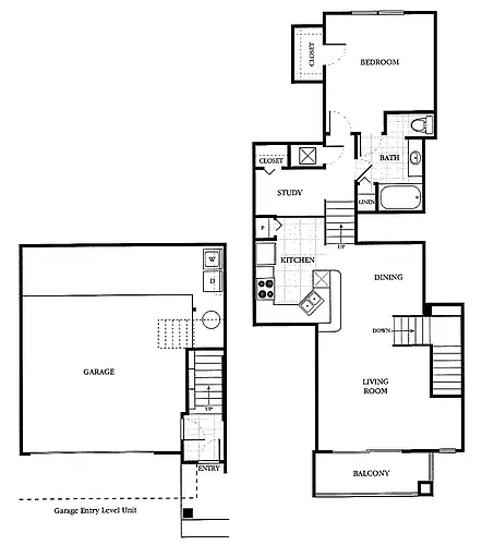 Floor plan Abberley - 2 car (512sf)